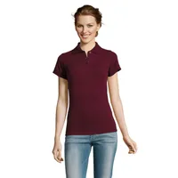 PRIME WOMEN POLO 200g personalizat, burgundy