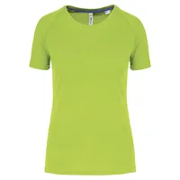 Tricou damă Proact Recycled Round Neck Sports personalizat, verde