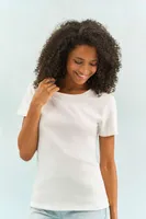 Tricou damă SOL'S Imperial Round Collar personalizat, pe model