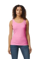Tricou damă Gildan Softstyle™ Tank Top personalizat, pe model