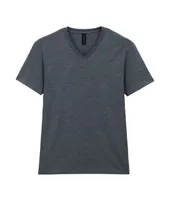 Tricou bărbați Gildan Softstyle™ Adult V-neck personalizat, gri
