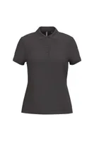 Tricou polo damă Kariban Short-sleeved Piqué personalizat, gri