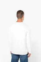 Tricou cu mânecă lungă bărbați Kariban Crew Neck personalizat, pe model