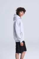 Bluză unisex Just Hoods Signature Heavyweight Zoodie personalizată, pe model
