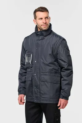 Jachetă unisex Designed To Work Detachable-sleeved Workwear Parka personalizată