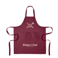 Șorț bumbac organic 240 gr/m² personalizat, vedere zona de personalizare