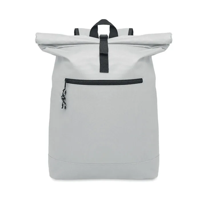 Rucsac rolltop 600Dpolyester personalizat, alb