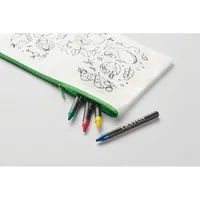 Penar cu 4 creioane colorate personalizat, vedere detaliu