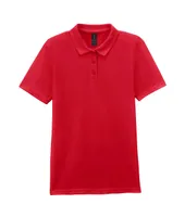 Tricou polo damă Gildan Softstyle™ Double Piqué personalizat, roșu