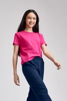 Tricou copii Gildan Heavy Cotton™ personalizat, pe model