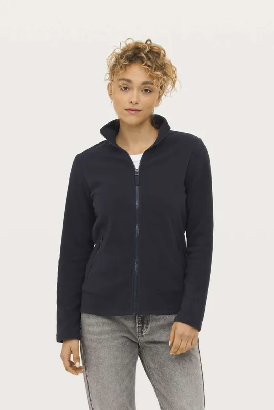 Jachetă polar damă SOL'S Norman Plain Fleece personalizată, pe model