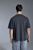 Tricou unisex Anthem Distortion Washed personalizat, pe model