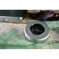 Busolă clasică din aluminiu personalizată, vedere lateral