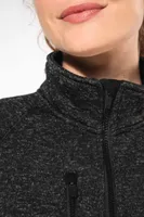 Jachetă damă Kariban Full Zip Heather personalizată, pe model