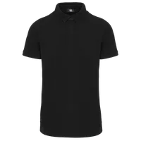 Tricou polo bărbați Designed To Work Short Sleeve Stud personalizat, negru