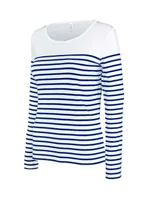 Striped White/Navy