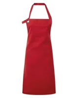 Șorț Premier Calibre Heavy Cotton Canvas Bib personalizat, roșu