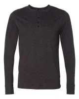 Tricou bărbați Bella Jersey Henley personalizat, gri