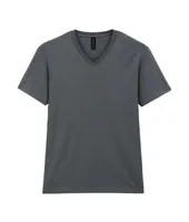 Tricou bărbați Gildan Softstyle™ Adult V-neck personalizat, gri