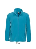 Jachetă polar bărbați SOL'S North Zipped Fleece personalizată, albastru