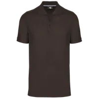 Tricou polo bărbați Designed To Work Short-sleeved personalizat, maro