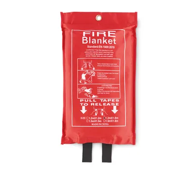 Pătură de incendiu în husă PVC personalizată