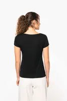 Tricou damă Kariban Boat Neck Short-sleeved personalizat, pe model
