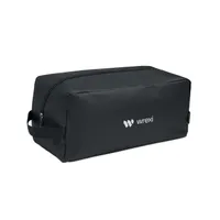 Geantă pantofi din RPET 600D personalizată, vedere zona de personalizare