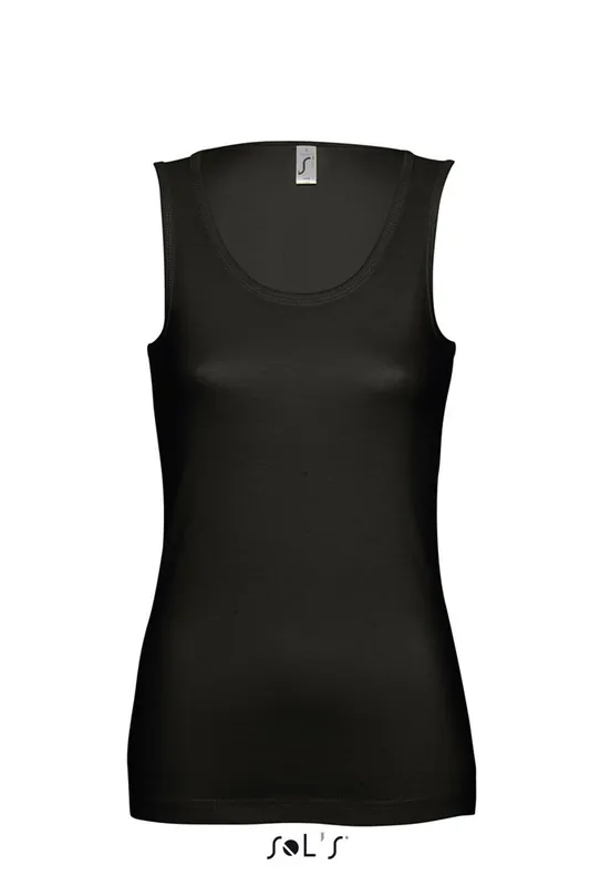 Tricou damă SOL'S Jane Tank Top personalizat, negru
