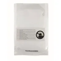 Poncho biodegradabil personalizat, vedere spate