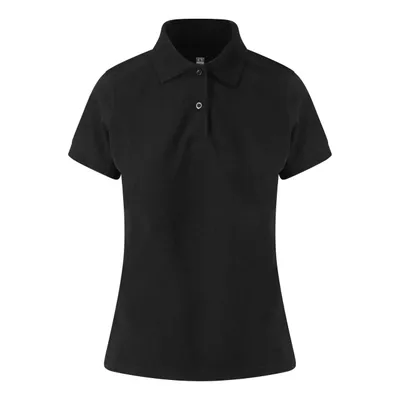 Tricou polo damă Just Polos Stretch personalizat, negru