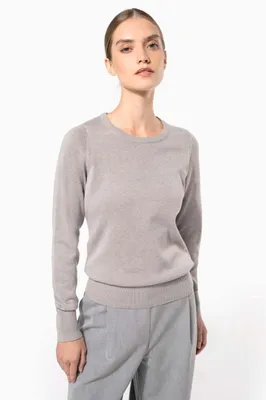 Bluză damă Kariban Crew Neck Jumper personalizată