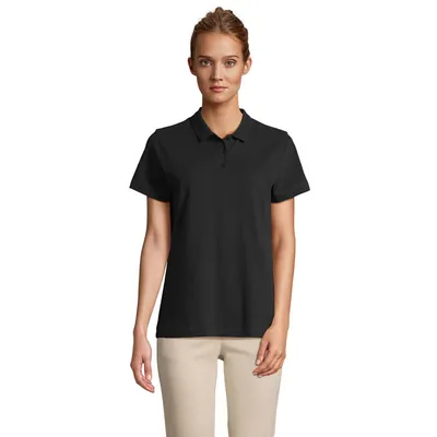 Tricou polo damă Sol's Pulse personalizat, black