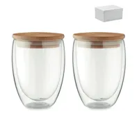 Set 2 pahare 350 ml în cutie personalizat