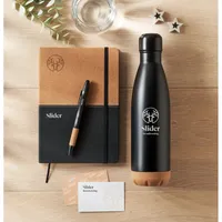 Set cadou 3 piese în cutie personalizat, vedere zona de personalizare
