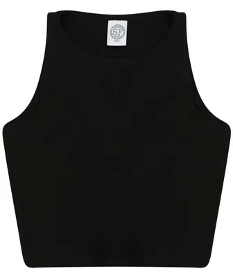 Tricou damă SF Clothing Cropped Top personalizat, negru