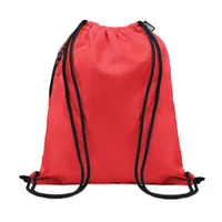 Rucsac cu șnur 300D RPET personalizat, roșu