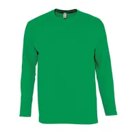 Tricou cu mânecă lungă bărbați SOL'S Monarch Round Collar personalizat, verde