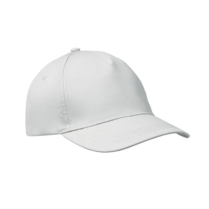 Șapcă baseball 5 panele 160gr personalizată, alb