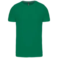 Tricou bărbați Kariban Short-sleeved Crew Neck personalizat, verde