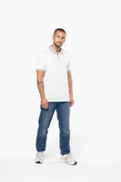 Tricou polo bărbați Kariban Two-tone Piqué personalizat, pe model