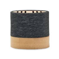 Boxă wireless RPET bambus personalizată, vedere detaliu
