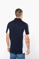 Tricou polo bărbați Kariban Flag Short-sleeved Two-tone personalizat, pe model