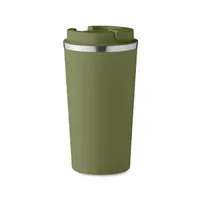 Pahar cu pereți dubli 510 ml personalizat, verde închis