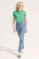 Tricou polo damă SOL'S Planet personalizat, pe model