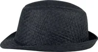 Căciulă K-UP Retro Panama Style Straw Hat personalizată, negru