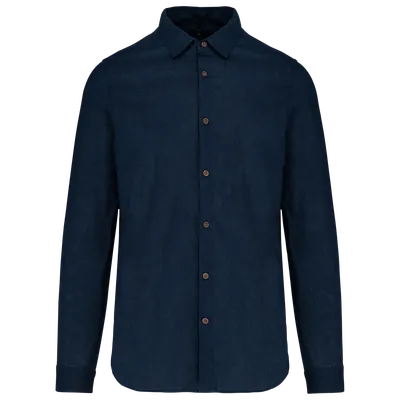 Cămașă bărbați Kariban Linen And Cotton personalizată