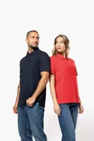 Tricou polo unisex Kariban Piqué personalizat, pe model
