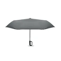 Umbrelă 21" anti vânt personalizată, gri