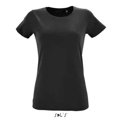 Tricou damă SOL'S Regent Fit Round Collar Fitted personalizat, negru
